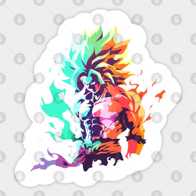 broly Sticker by skatermoment